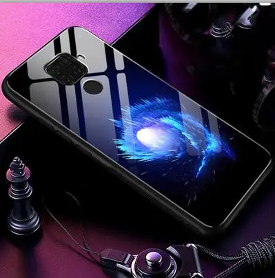 A6 Корпус для huawei Nova 5i Pro закаленное стекло Звездное из мягкого силикона с узором Чехлы для huawei Nova5i Pro задняя крышка Nova5iPro - Цвет: A6