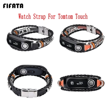 

FIFATA Metal Braided Rope Retro Watch Band For Tomtom Touch Smart Watch Watch Strap replace Accessories For Tomtom Sport Watch