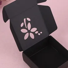 Маленькие черные различные подушки подарочные картонные коробки для ювелирных украшений Упаковка с пользовательским логотипом- PX11165