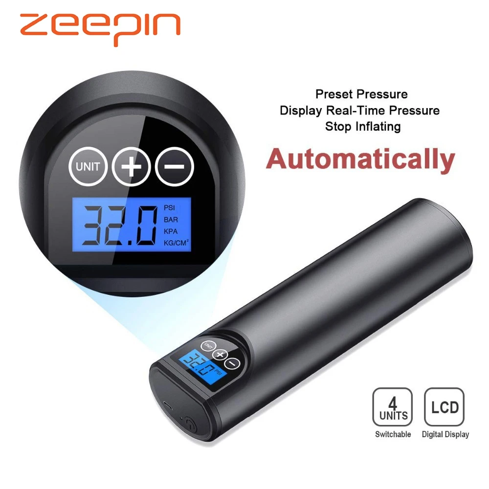 

12V 150PSI Car Inflatable Pump USB Charging Air Compressor Inflator with LED Light for Motor Bicycles Tires Balls Swimming Rings