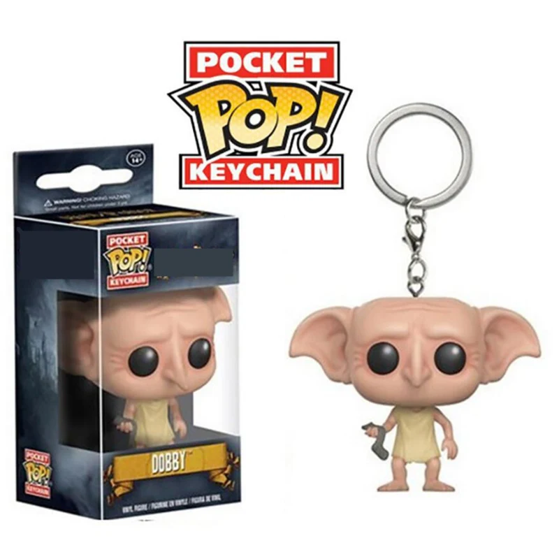 FUNKO POP Карманный Брелок для ключей POP Super Heros странные вещи Оригинальные фигурки коллекция детские игрушки рождественские подарки - Цвет: Флуоресцентный желтый