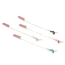 Фламинго металлические закладки милые животные Bookmarks для книг школьные принадлежности