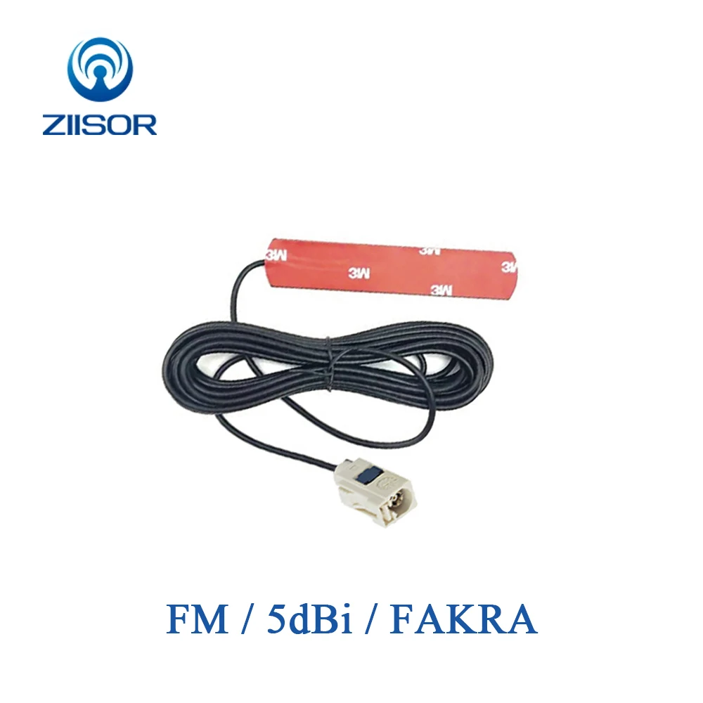 

Car Vehicle Auto FM Radio Patch Antenna FAKRA 5dBi High Gain Omnidirectional Antena for Broadcasting Feeder 3m Z132-BFMFA30