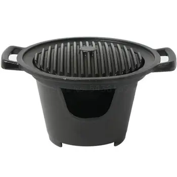 

One person eating small barbecue stove, household barbecue, small barbecue stove, one person, barbecue, one person, one small ba