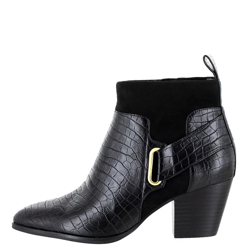 croc ankle boots ladies
