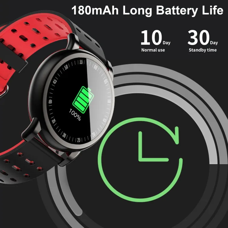 Smart Watch For Android IOS Phone 2019 Version IP68 Waterproof Activity Fitness Tracker Watches Health Exercise With Heart Rate