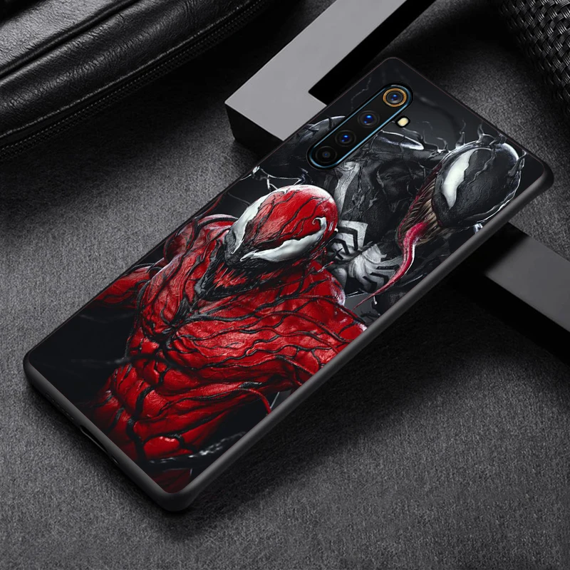 Marvel-venom- For OPPO Find X3 X2 R17 Lite Neo F19 F11 Pro Plus 5G K5 K3 R15 R9S F9 F7 F5 Black Soft TPU Phone Case