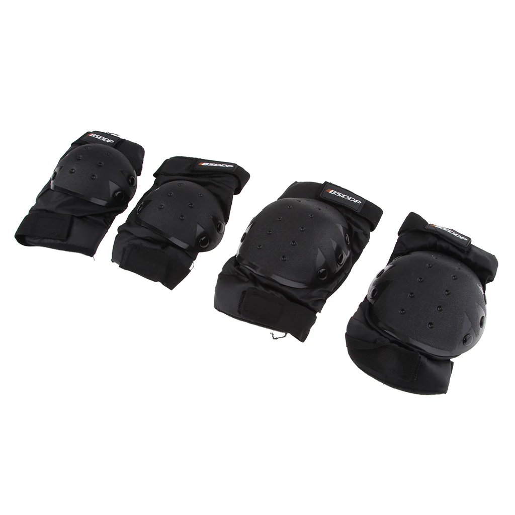 Black Waterproof Brace Support Strap Wrap Knee Shin Cover Pads for Motorcross Outside Riding