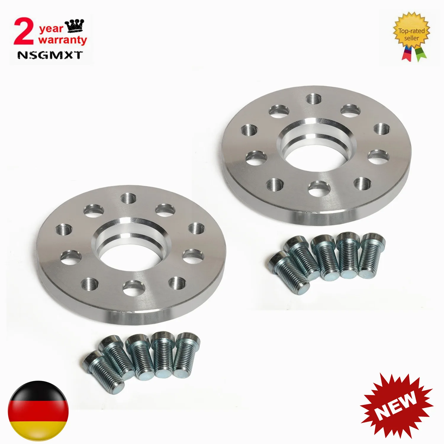 2x 15mm Steel Hub Centric Wheel Spacers 4x100/57.1 for VW Polo Mk3 6N/6N2 94-01 