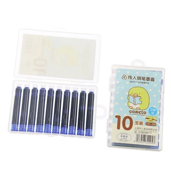 

10 Pcs / Pack Interchangeable Ink Bag Successor Luxury Gift Bag Creative Stationery Steel Pen Ink Blue stationery