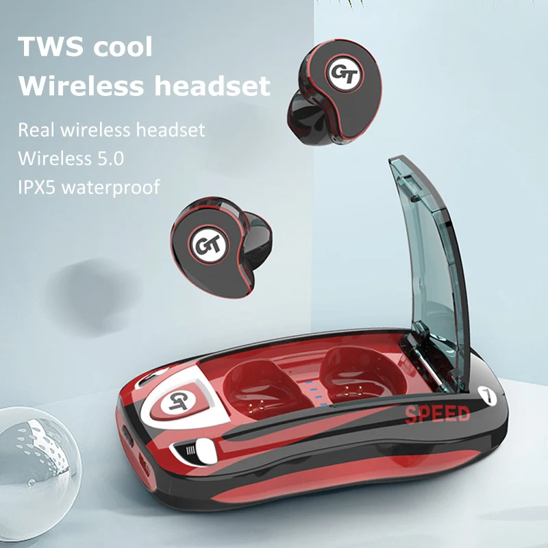 

Bluetooth 5.0 Wireless Earphone Automatic Mini Earbuds with Mic Charging Box Sport Headset for Smart Phone Xiaomi