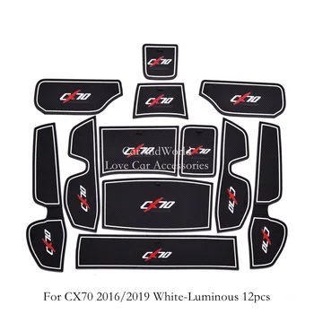 

For Changan CX70/CX70T 2016-2019 Non-slip Cup Mats Interior Moulding Anti Slip Door Groove Gate Slot Pad Mat Car Accessories