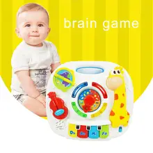 Дети Жираф Электрический музыка Обучающий игровой стол мини синтезатор-фортепиано игрушка