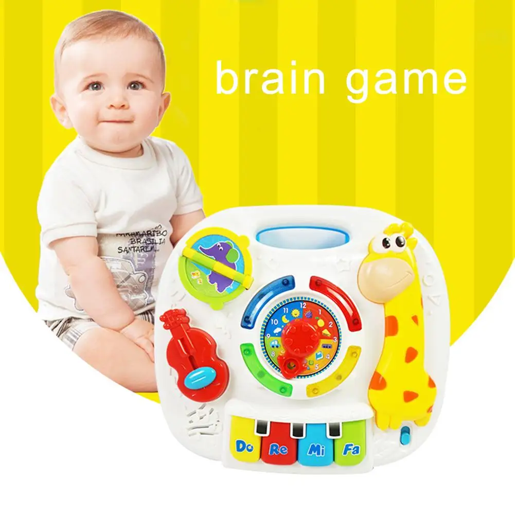 Kids Babies Giraffe Electric Music Learning Play Table Mini Piano Keyboard Toy New