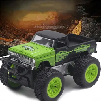

1/28 Diecast Off-road Vehicle Car Model LED Sound Kids Toy Desktop Decor perfect item kids birthday gifts vehicles collection