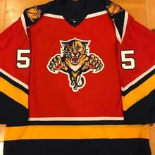 1995-1996#55 Ed Jovanovski Florida Panthers Ретро Возврат хоккейная Джерси Вышивка сшитая под заказ любое количество и имя