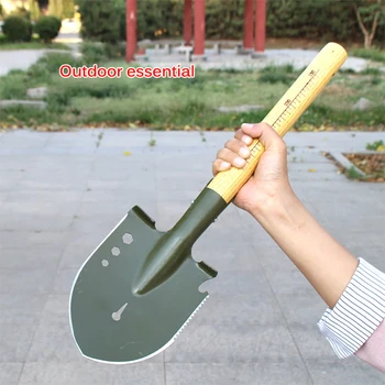 

Carbon Steel Army Military Three Folding Spade Shovel Camping Metal Portable Survival Trowel Garden Outdoor Tool High Quality