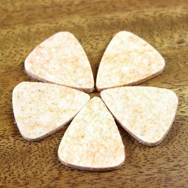 5PCS Ukulele Felt Picks Felt Plectrum Guitar Bass Pick Mediator Genuine