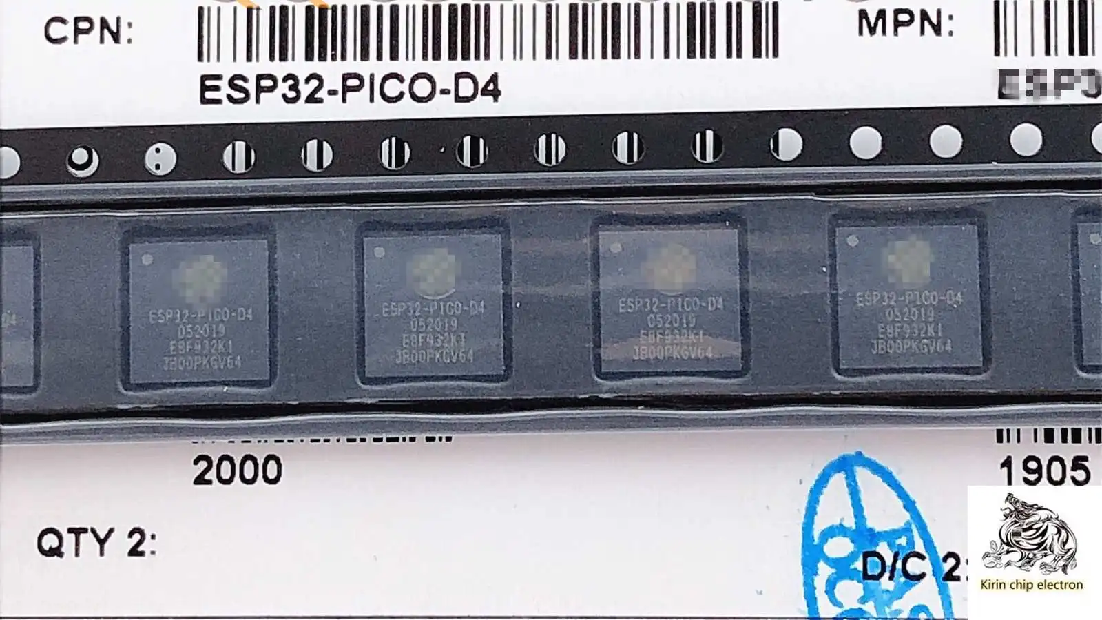 5 шт./лот ESP32-PICO-D4 package QFN48 flash dual-core wireless Bluetooth RF chip | Электронные компоненты и