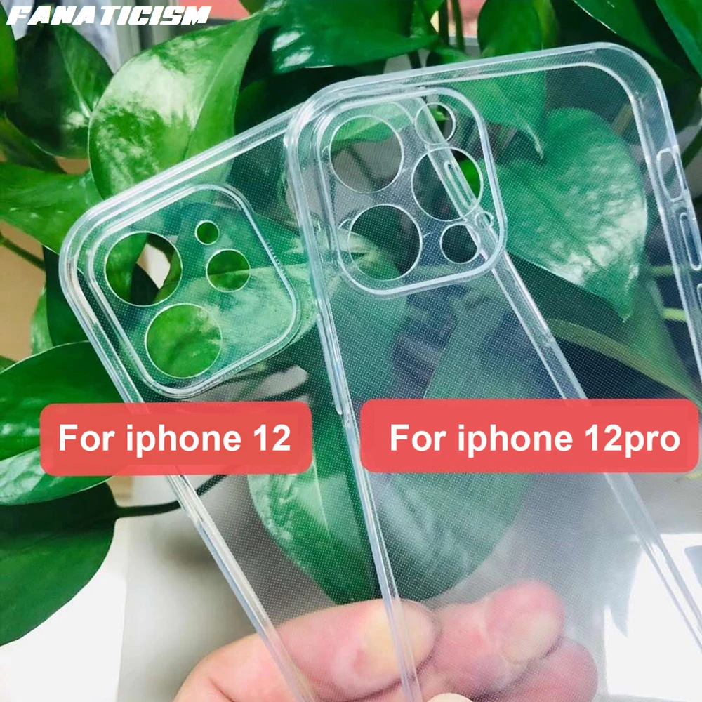 US $249.00 500pcs 1mm Soft TPU Camera Protection Phone Cases For Iphone 12 Pro Max 12pro 12mini Slim Silicone Clear Back Cover For Iphone12