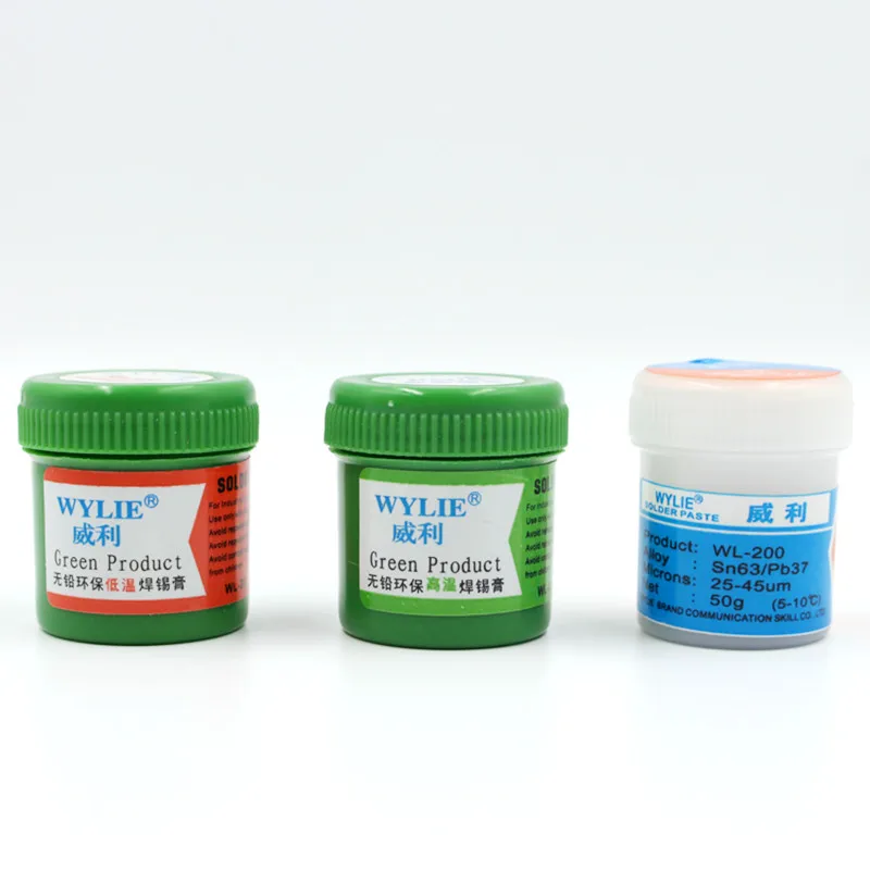 Низкая/Средняя/высокотемпературная паяльная паста WYLIE для реболлинга BGA со