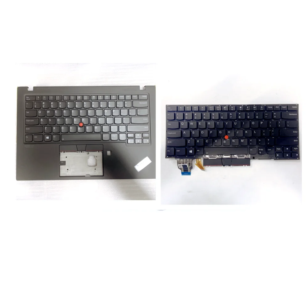 New Original Lenovo Thinkpad X1 Carbon 8th Gen US English Backlight Keyboard with Palmrest cover