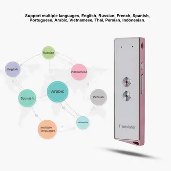 

Portable Smart Translator For Bluetooth Real-Time More Than 40 Languages Intelligent Multi-Language Voice Text Translation