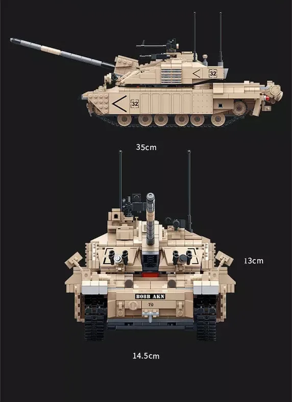 Мировая война 2 WW2 солдат бронированный автомобиль Challenger Main главный боевой танк военный спецназ армии строительные блоки собрать города игрушки