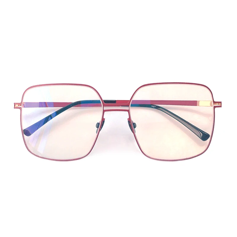No1 Eyeglasses Большие мужские Оптические очки, оправа, винтажная брендовая дизайнерская квадратная оправа, очки - Цвет оправы: No1 Eyeglasses