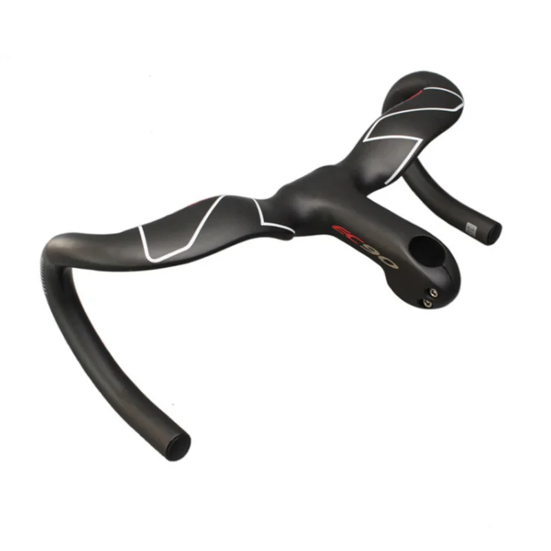 

Ec90 Road Bike Carbon Fiber Integrated Handlebar Stem Cycling Drop Bar 400/420mm