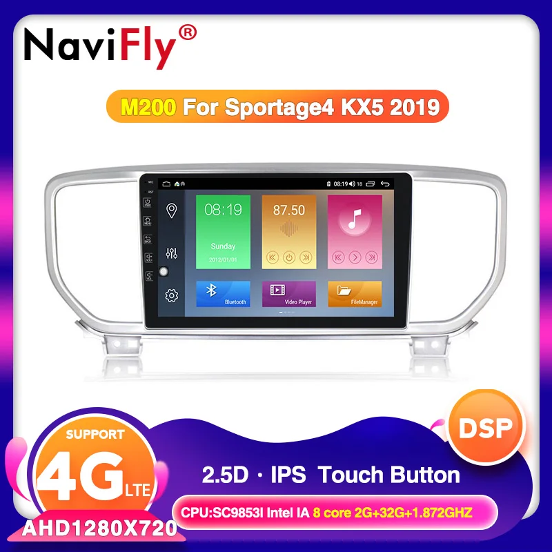 2din Восьмиядерный Android 10,0 Авторадио gps для KIA Sportage 4 Автомобильный мультимедийный плеер wifi 4G LTE DVR BT - Цвет: M200