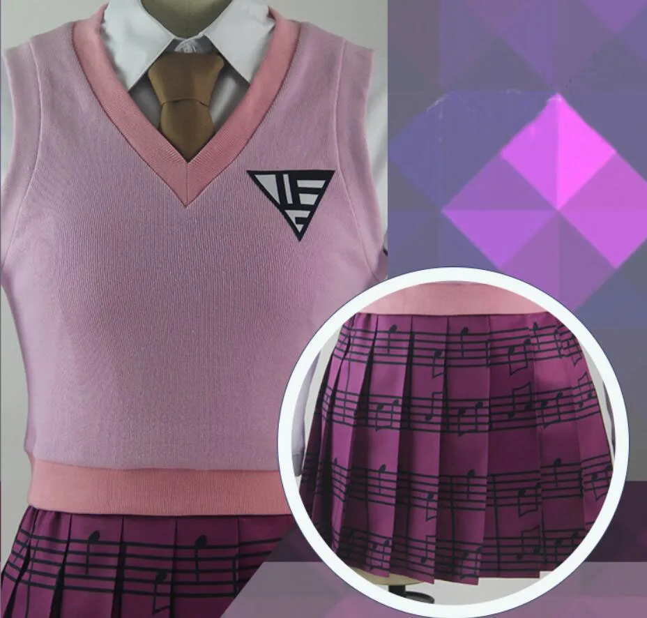 Новый карнавальный костюм Danganronpa V3 Akamatsu kaede японская аниме униформа полный
