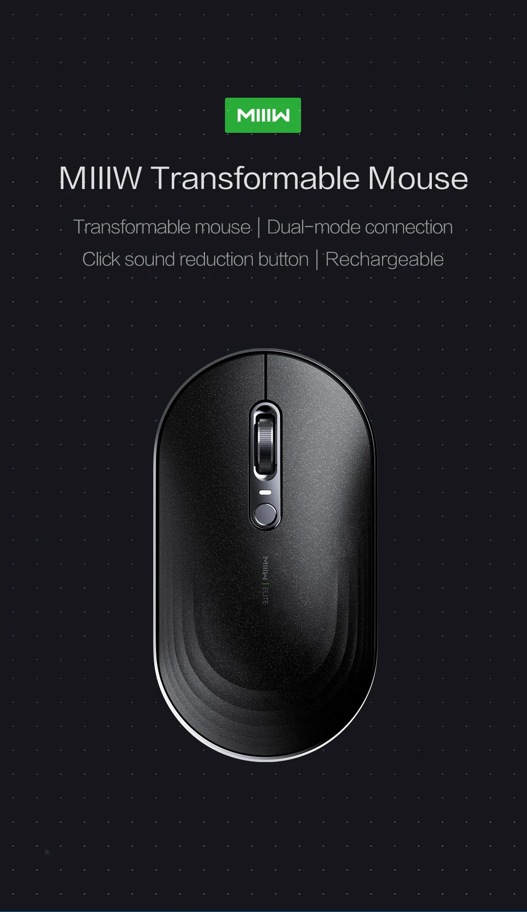 Xiaomi MIIIW M18 Transformable Elite Mouse 2.4Ghz Wireless / Bluetooth 1 Xiaomi MIIIW M18 Transformable Elite Mouse 2.4Ghz Wireless / Bluetooth 1