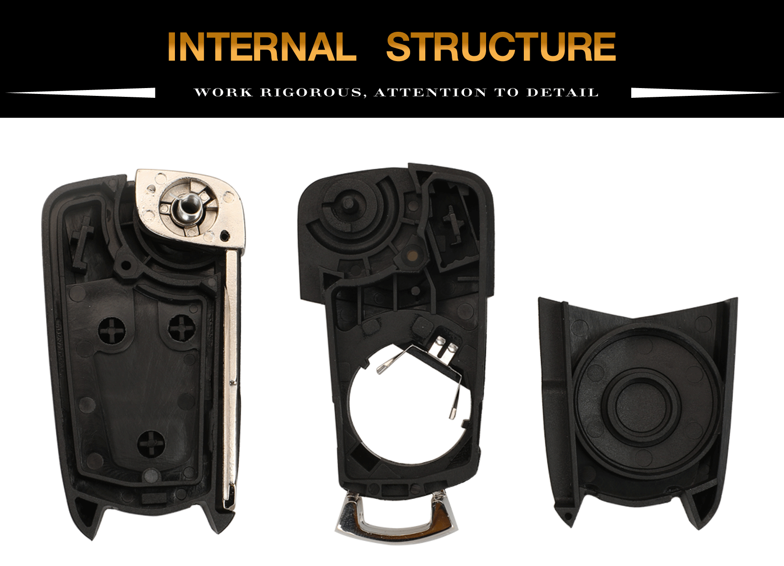 Jingyuqin faltbare Remote-Autos chl üssel schale für Chevrolet Captiva für Opel Antara Tasten mit Dwo5 Blade Cover Case Ersatz – Detail 8