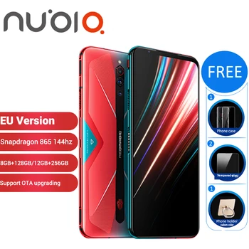 Перейти на Алиэкспресс и купить Игровой смартфон Nubia Red Magic 5G 12 Гб 256 ГБ 128 ГБ 8 ГБ 6,65 дюймSnapdragon 865 NFC Redmagic 5G