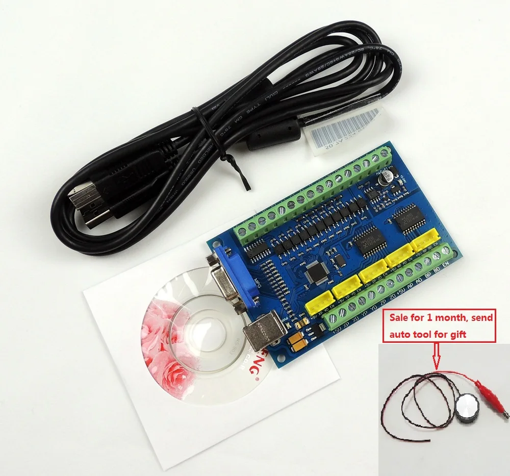 Placa de Fuga do Cartão Controlador de Movimento para Cnc Atualização Eixos 100 Khz Usbcnc Suave Stepper Gravura 12-24 v Cnc Mach3 Usb 5
