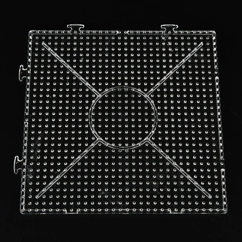 1 шт. квадратные круглые шестигранные Pegboards прозрачные для 5 мм Хама бусины DIY Развивающие игрушки для детей