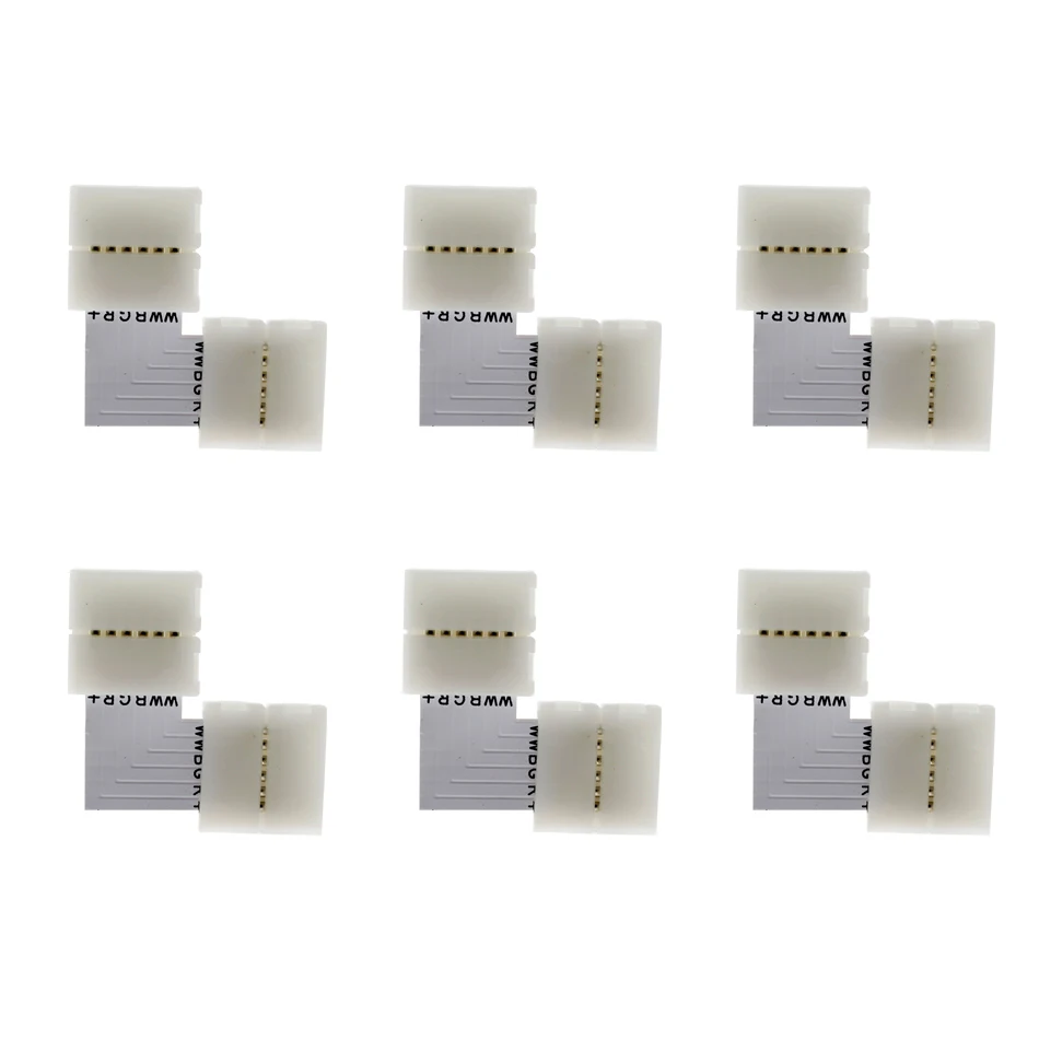 6Pin светодиодные ленты Разъем 12 мм для 5050 RGBCCT светодиодные ленты бесплатно сварочный разъем