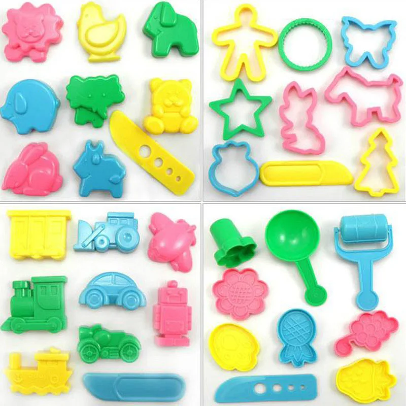 Modeling Clay Tools Molds 36PCS DIY Model Toys Lasunes Sliming Plasticine Playdough Children Gift Toy Kids Air Dry Slimes Tools 7