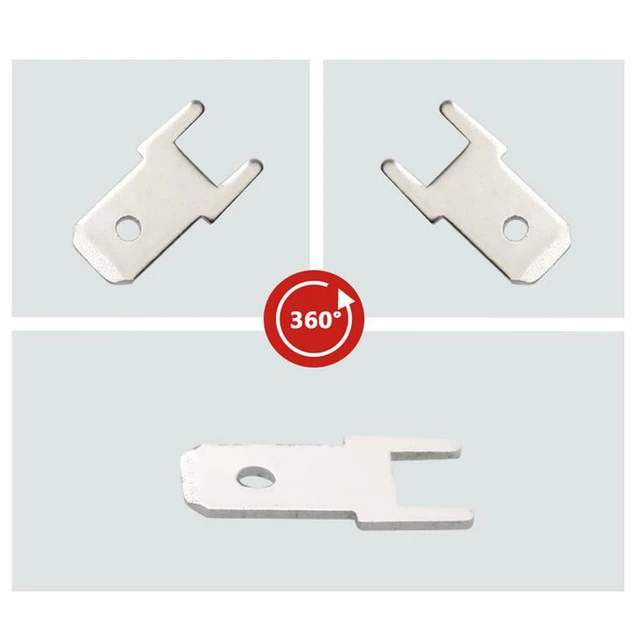 4,8 platine einsatz frühjahr PCB löten lug löten terminal messing DJ611-4.8  * 12 auto stecker