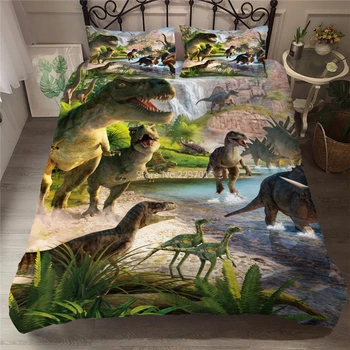 

Home Textile Cartoon Digital Printing 3d Dinosaur Pattern Bedding Set Duvet Cover Set Twin Full Queen King Size Drop Shipping