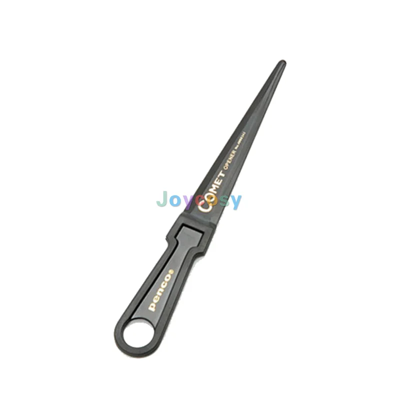 Hightide Penco Desks Letter Opener-Plastic Letter Opener with Trendy Designs, Safe Plastic Edge, Wide Ergonomic Handle