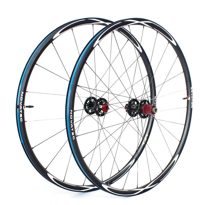 Novatec Road bike wheel set 700C bearing vacuum aluminum alloy Wheelset 7-11 speed disc brake 20/24H Barrel shaft bicycle wheels