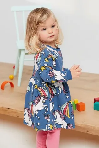 

2019 New Style Spring Autumn Winter Thick Section Dress Europe And America French Terry Pure Cotton Dress Princess Dress