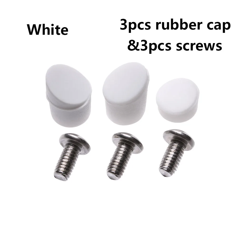 cap and screws-white 1 Set Scooter Rear Back Fender Mudguard Screws Rubber Cap Electric Screw Plug Cover Electric Scooter Parts for XIAOMI MIJIA M365 - Цвет: cap and screws-white