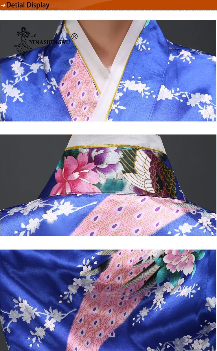 Kimono Dress Japanese Kimono Traditional Print Yukata Women Japan National Style Coat Kimono Cosplay Costume Sexy Asian Clothing