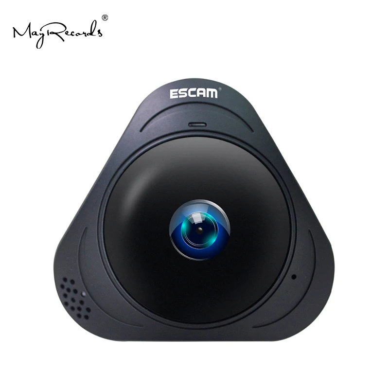 ESCAM Q8 HD 960P 1.3MP 360 градусов панорамный монитор рыбий глаз wifi инфракрасная камера VR камера с двухсторонним аудио/детектор движения