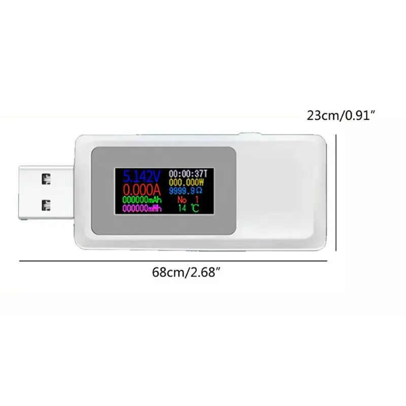 USB детектор вольтметр амперметр тестер напряжения измеритель тока C90A|Измерители