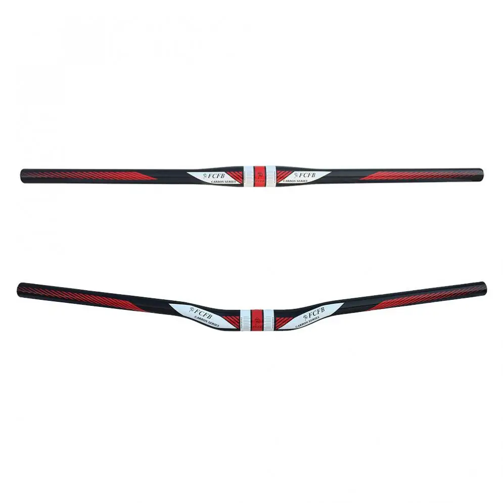 FCFB 3K Glassy Red and White T800 руль из углеродного волокна для MTB велосипеда|Велосипедный