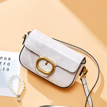 

2020 new tide foreign style texture fashion simple small square bag shoulder Messenger bag